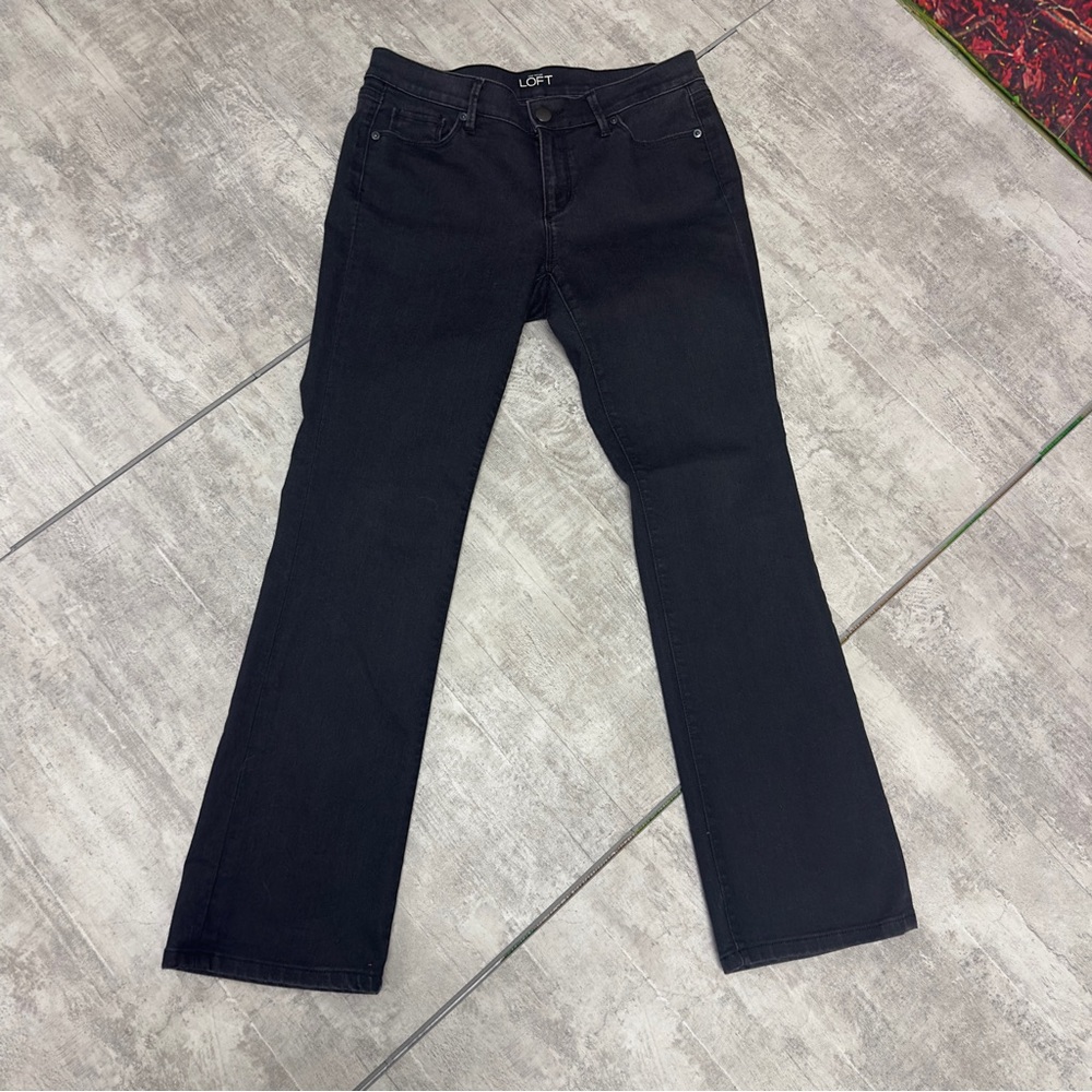 Loft black jeans size 30 sexy bootcut 10 p item #701
